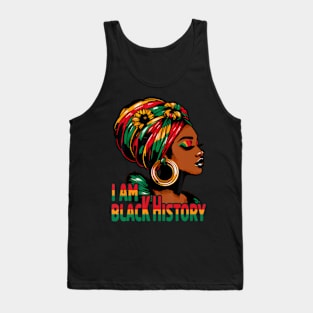 I Am Black History Month African American Juneteenth Tank Top